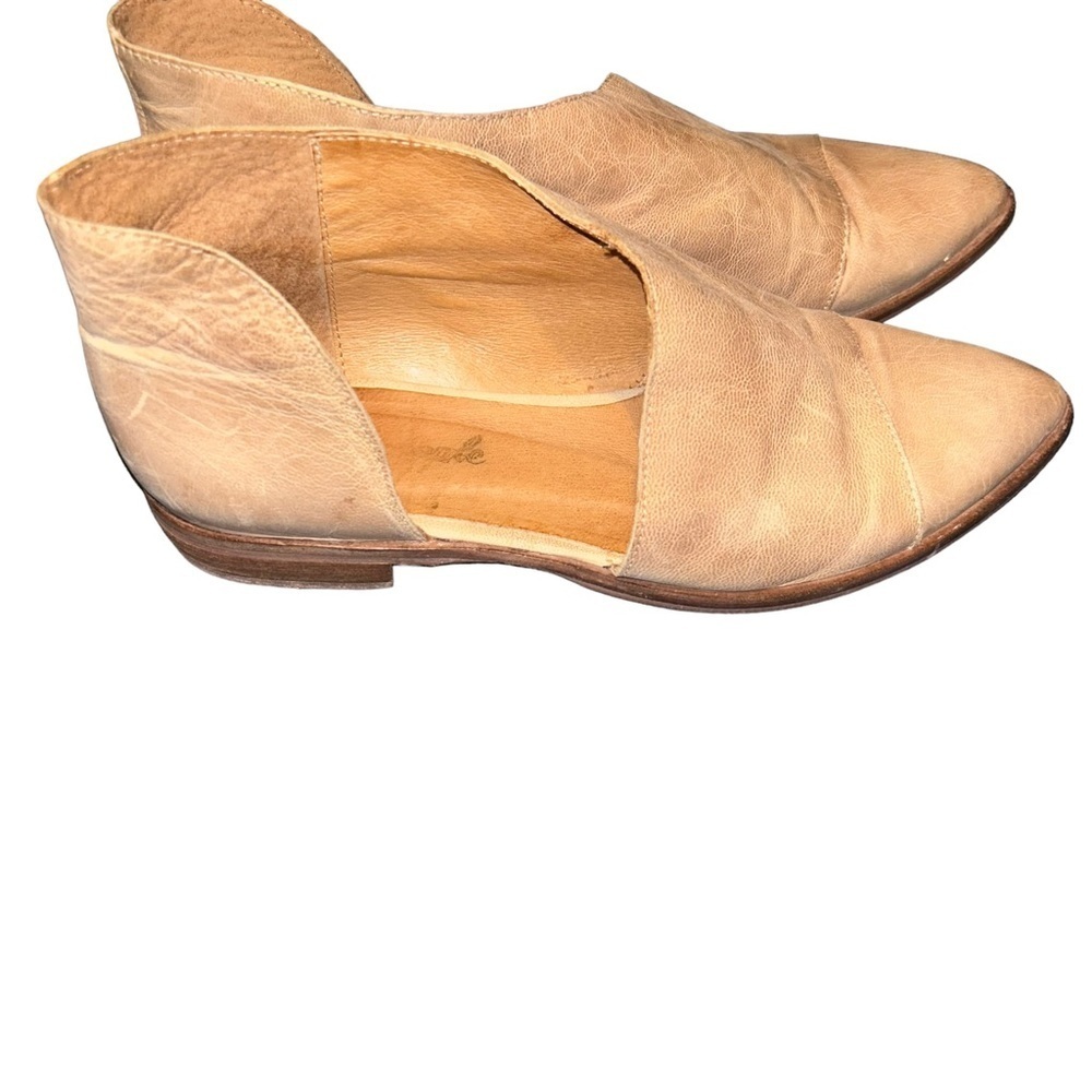 𝅺Free People Royale Flat leather Pointy toe Slide 39/9 shoes slip on